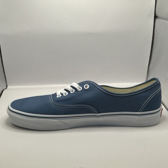 VANS MEN'S VANS AUTHENTIC SKATE SHOES (NAVY), 12 US MENS, 13.5 US WOMENS - Picture 7 of 16